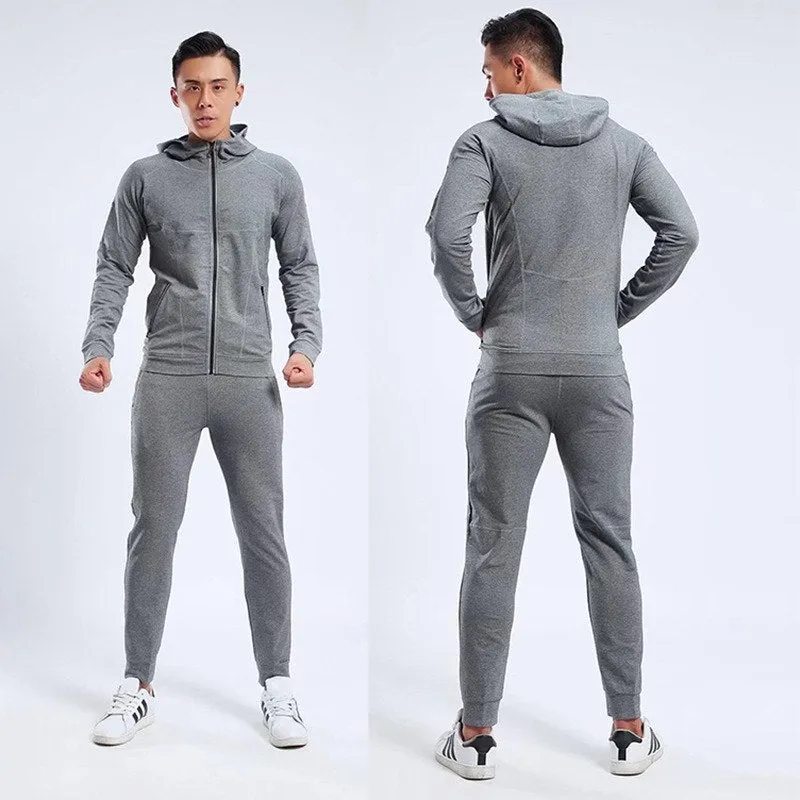 Sports Suit for Men Running Jacket and Training Pants Sport