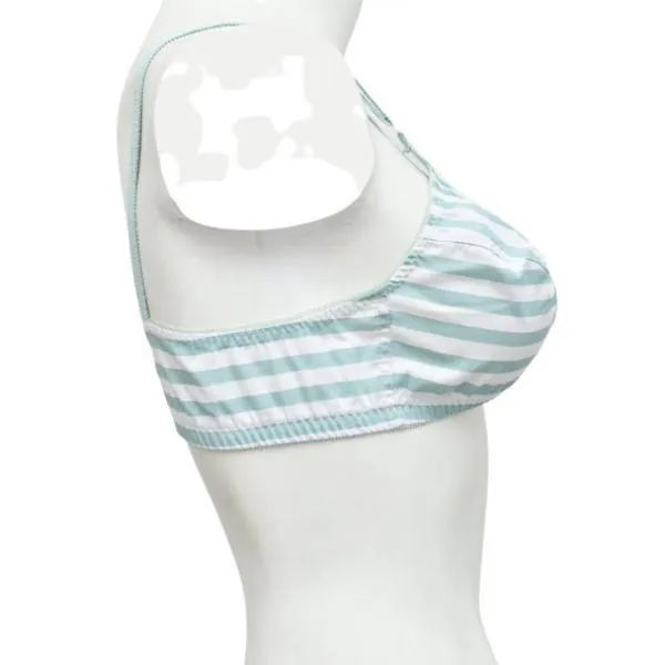 Pack Of 3 Printed Cotton Woven Fabric Bras FN104 (Non Padded, Non Wired) For Women