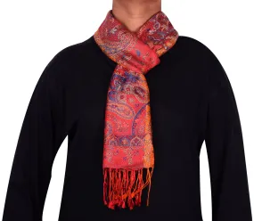 Paisley Wool Silk Unisex Men's Women's Muffler Indian Clothing (64 x 13 inches)