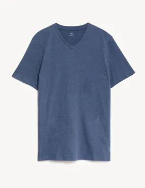 Pure Cotton V-Neck T-Shirt