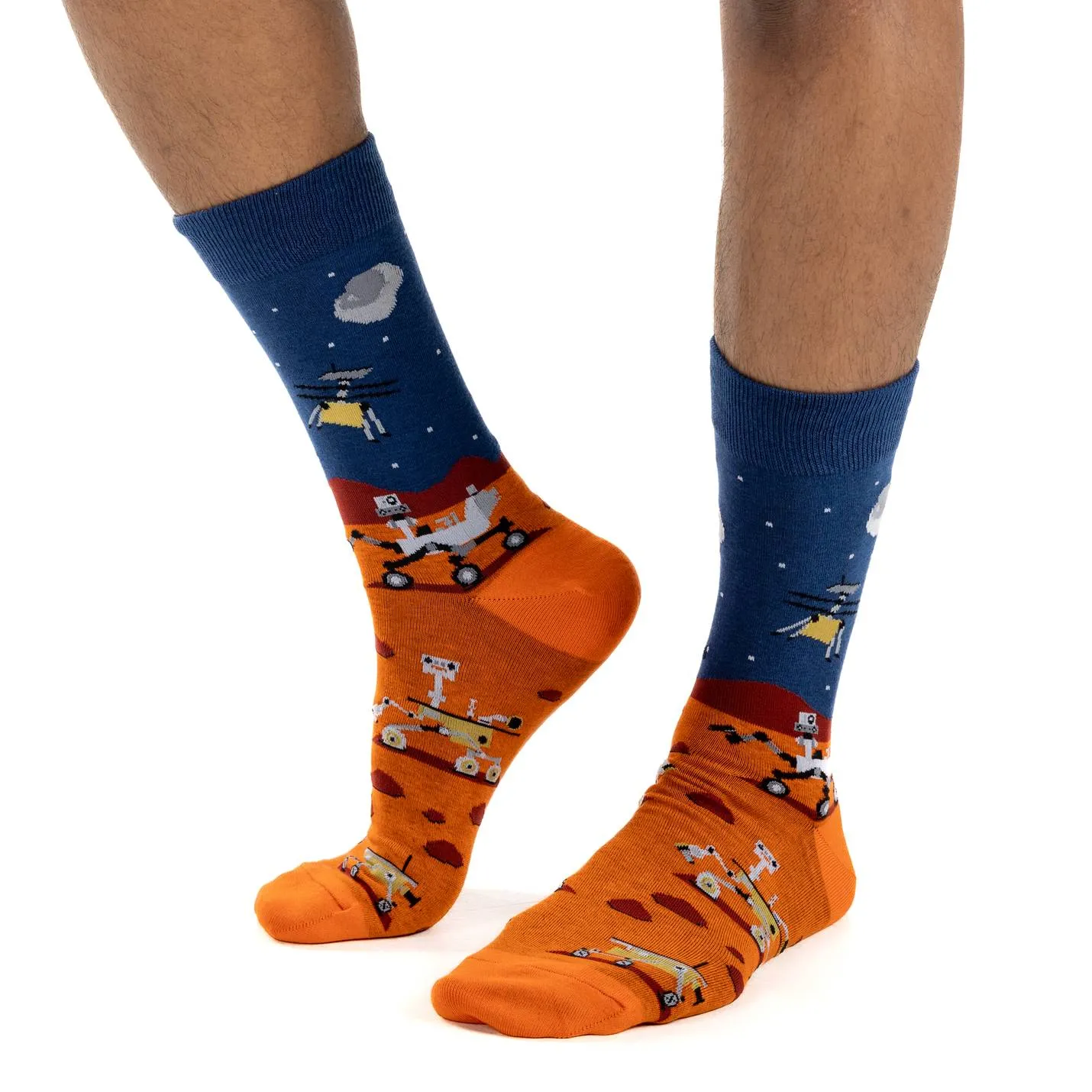 "Mars Rover" Crew Socks by Good Luck Sock