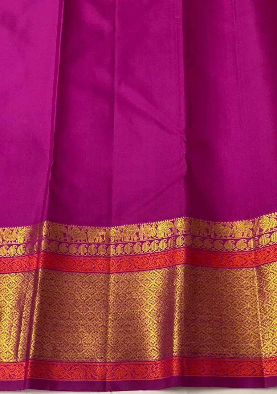 Seetharamam , elegant Kanjivaram Pure Silk Saree for Women-PDS001KSE