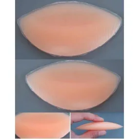 Silicone Bra Inserts | Silicone Elliptical Shaped Breast Enhancers -Nude | Silicone Breast Enhancers