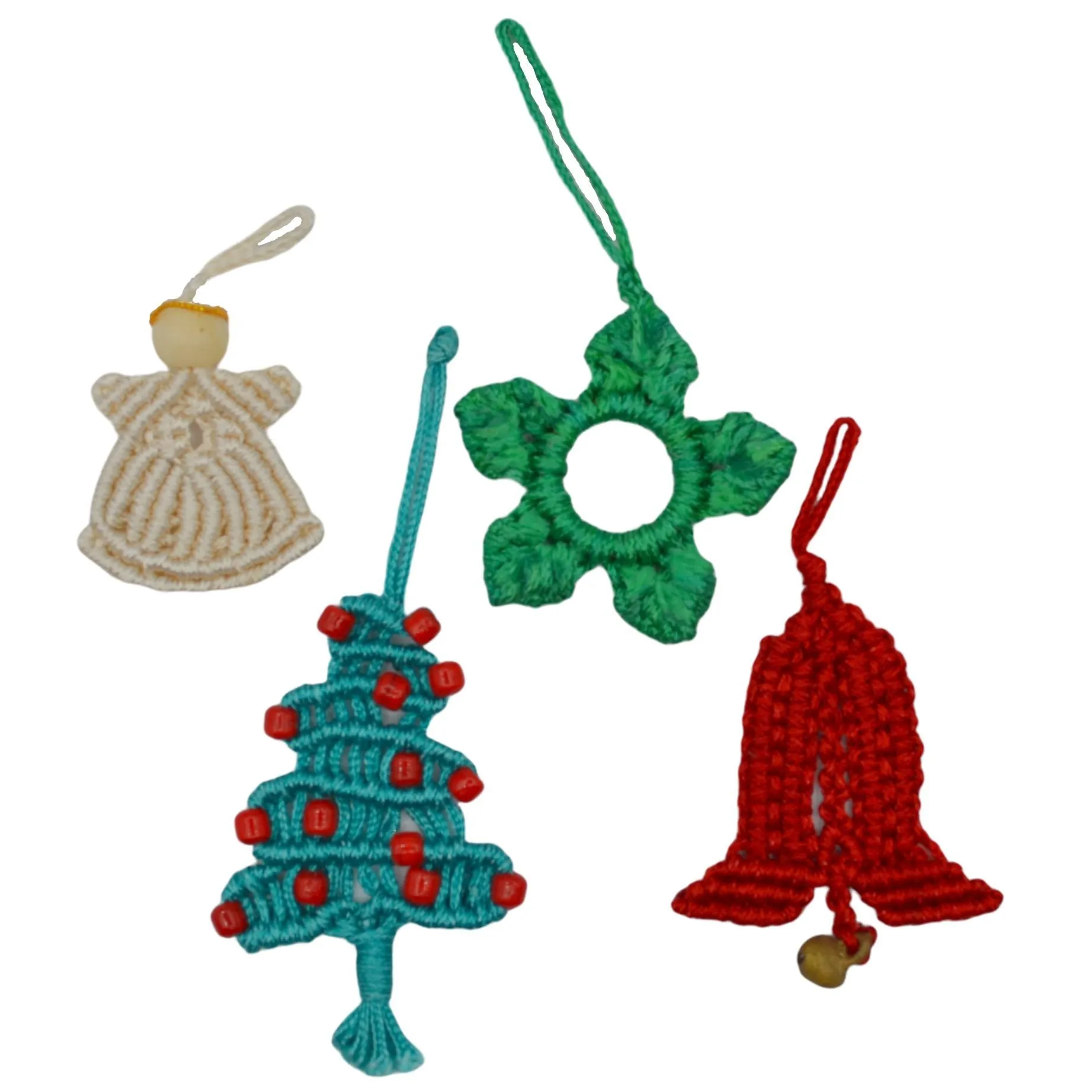 Silk Christmas Tree Ornaments