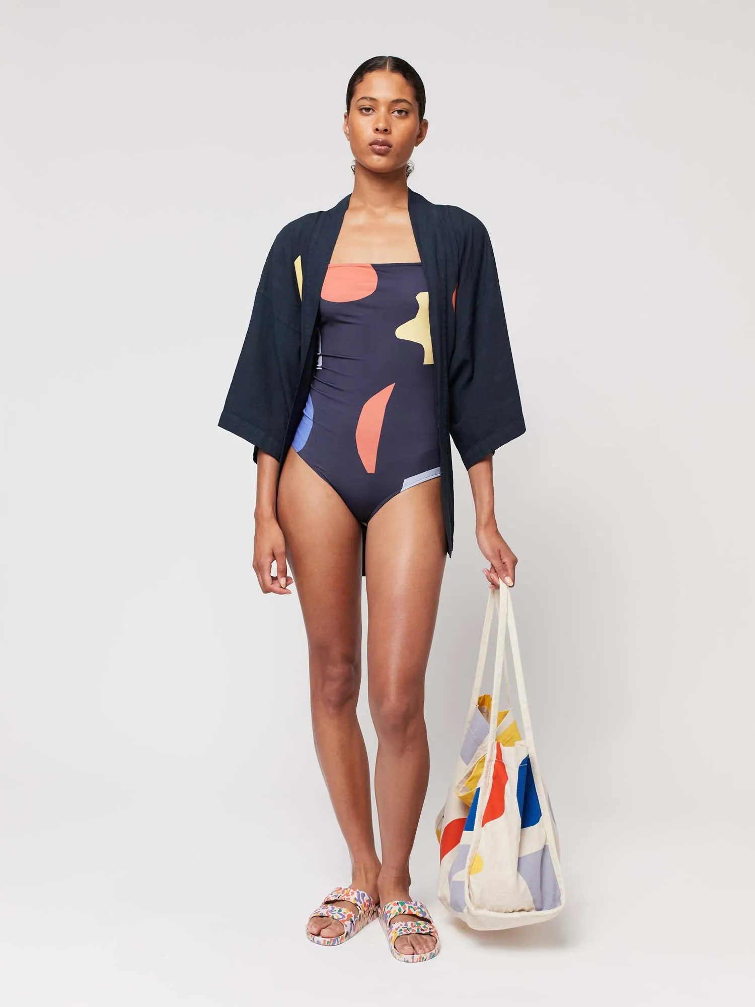 Summer Night Landscape Print Swimsuit