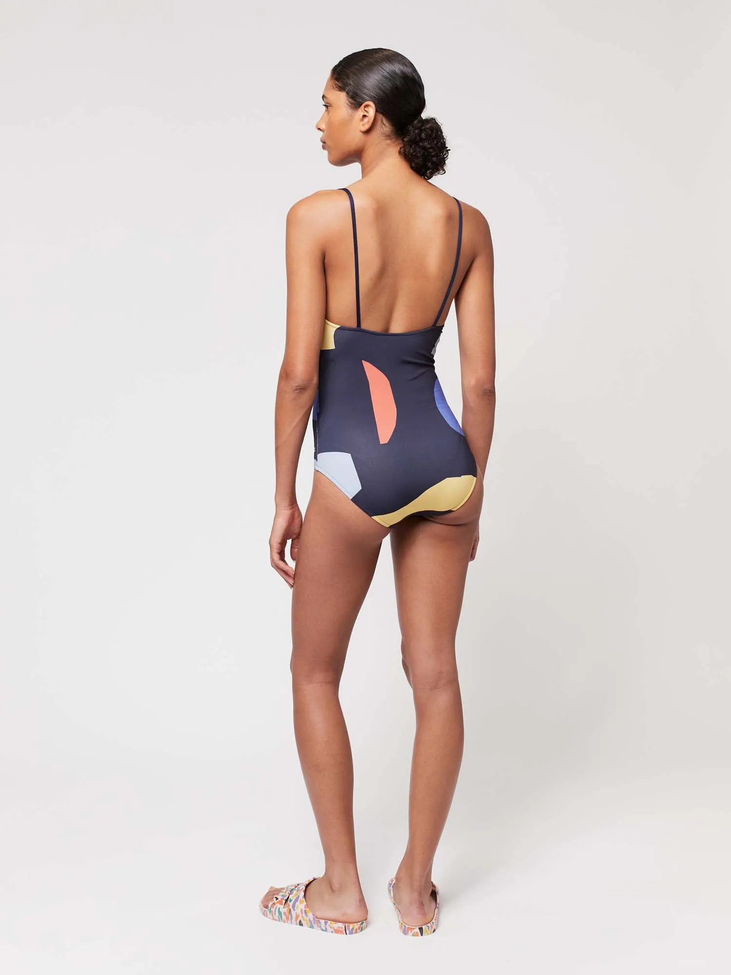 Summer Night Landscape Print Swimsuit