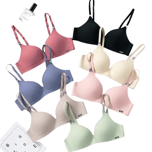 Thin Cup Seamless Push-up Non-wired Strap Comfortable Bra