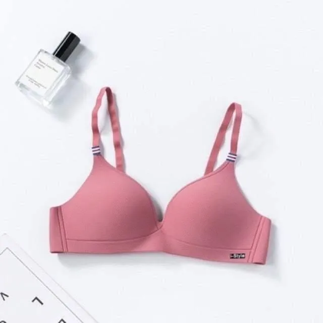 Thin Cup Seamless Push-up Non-wired Strap Comfortable Bra