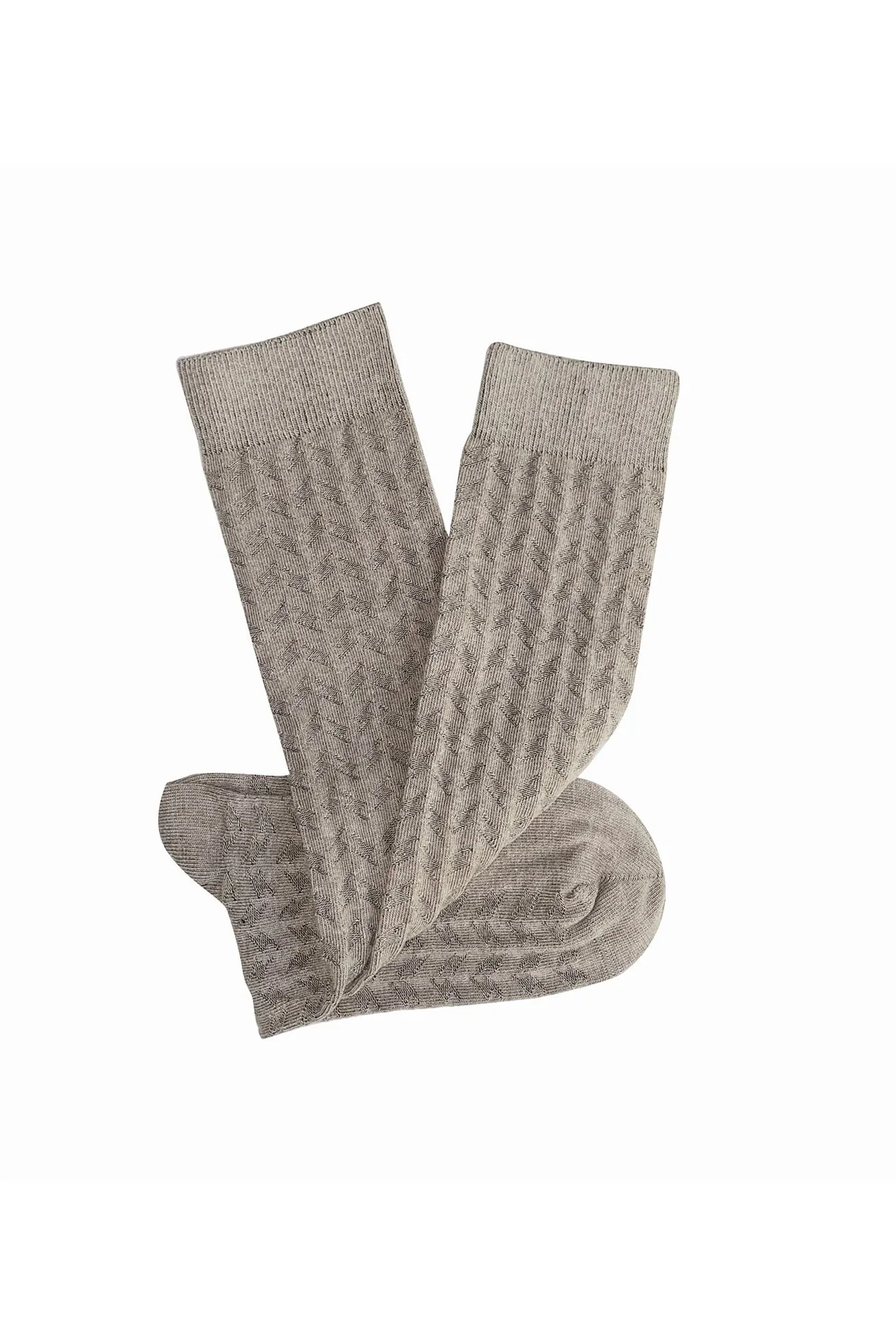 Tightology - Surface Cotton Socks - Taupe - One Size