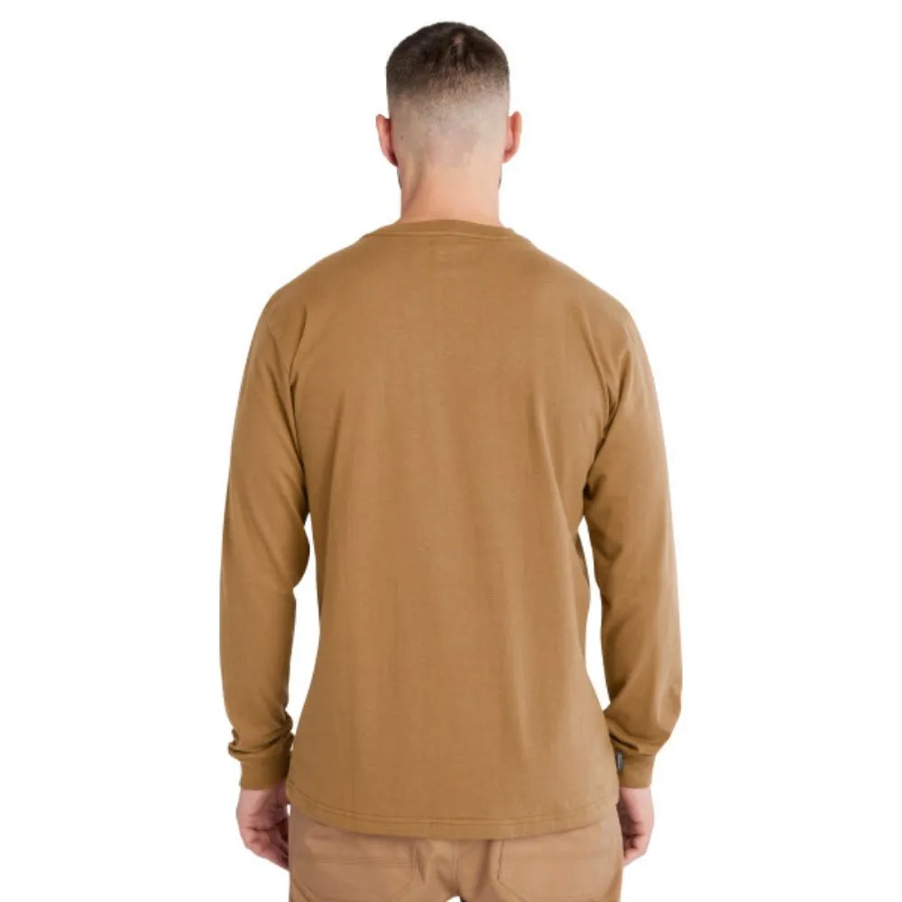 Timberland PRO Men's Core Logo Long-Sleeve T-Shirt - Wheat