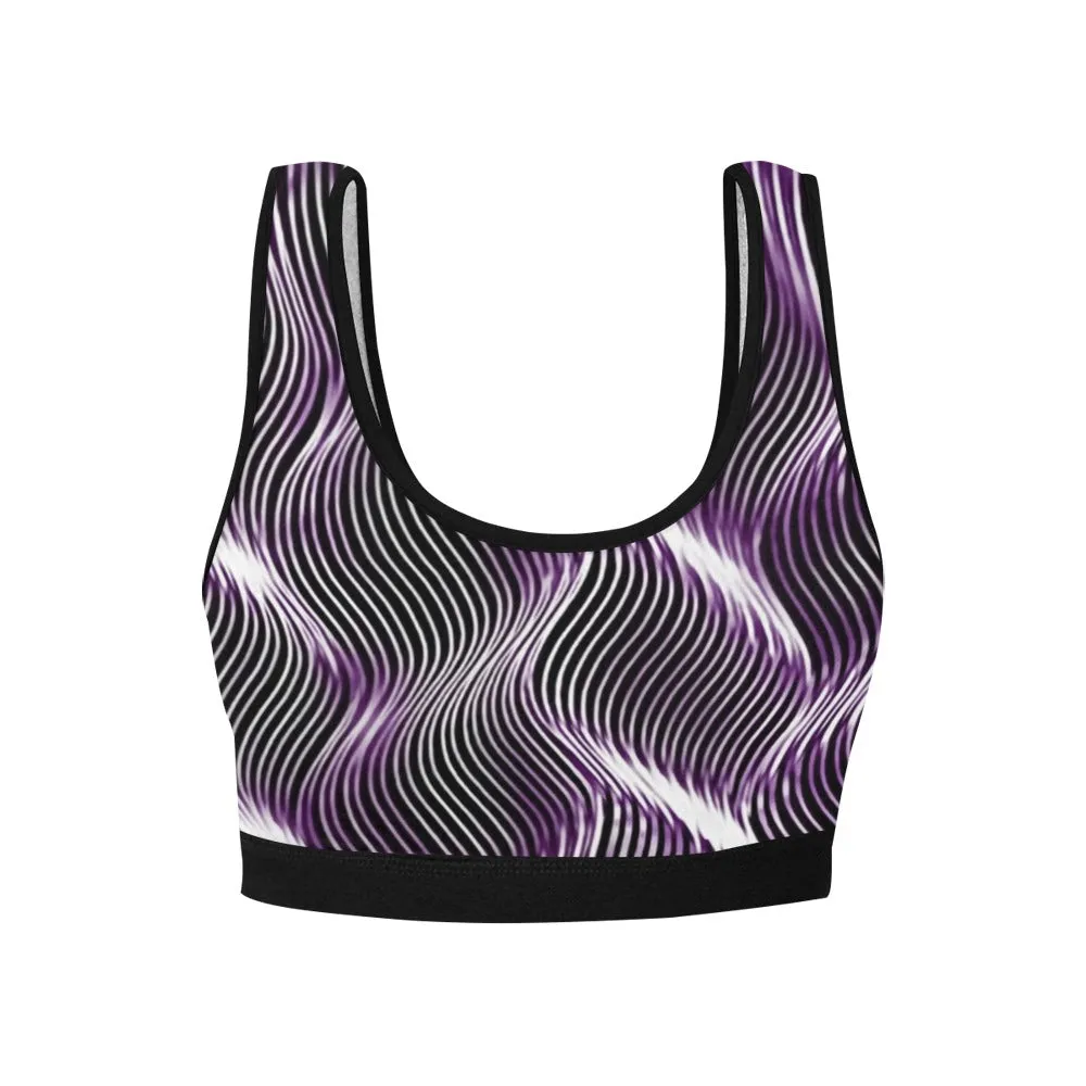 TRP Twisted Patterns 04: Weaved Metal Waves 01-01 Designer Sports Bra