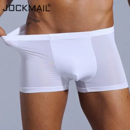 Ice silk Sexy Gay underwear men Boxer shorts men's underpants