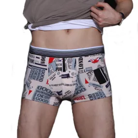 Underwear Men Lovely Cartoon Print Boxer shorts Breathable Panties