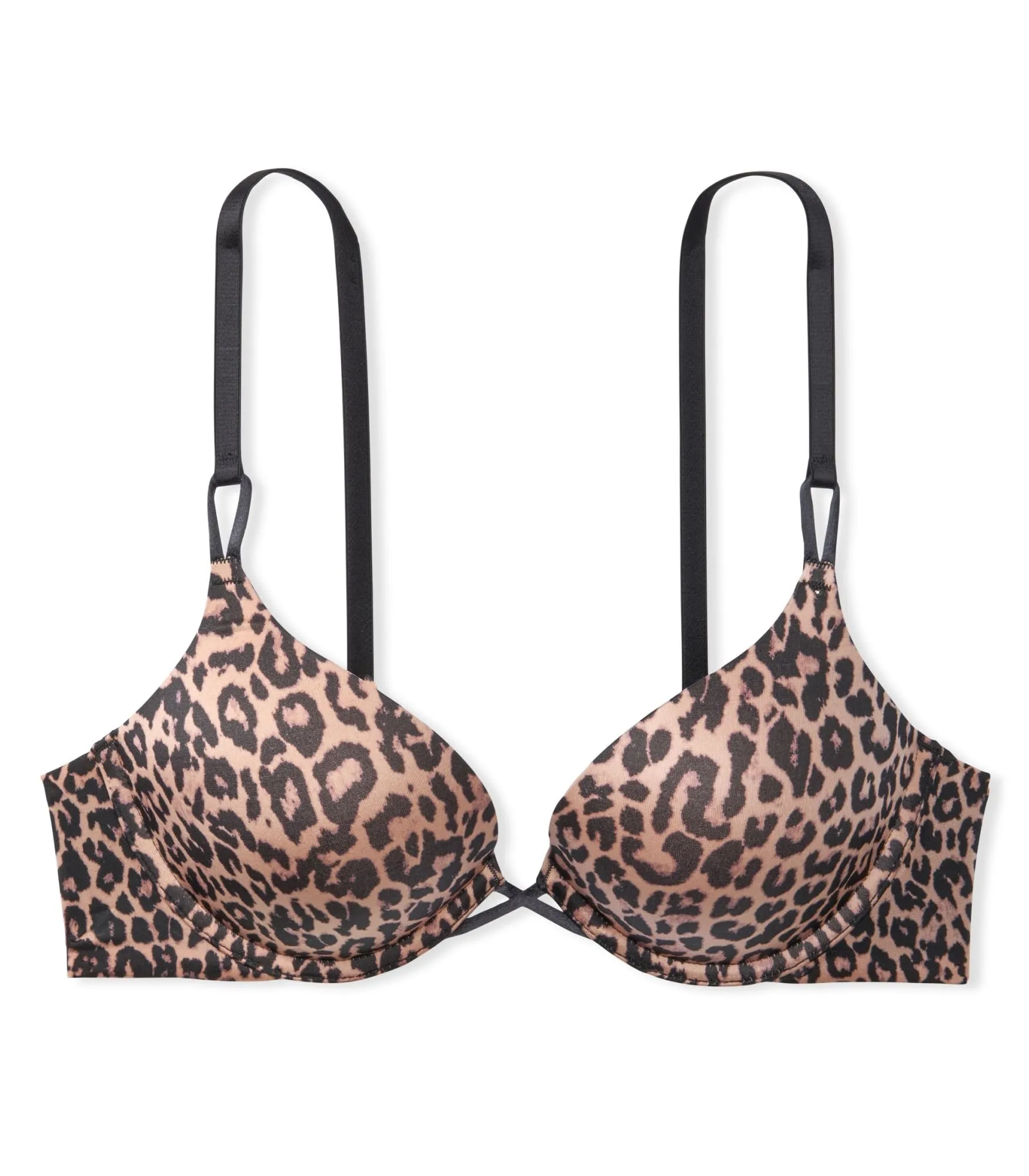 Victoria's Secret Bombshell Sexy Strap Push Up Bra, Add 2 Cups, Plunge Neckline, Bras for Women, Very Sexy Collection, Animal (36DD)