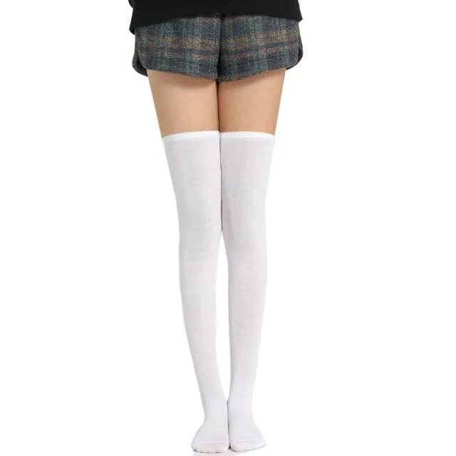 Woman Popular High Socks Long Striped Stockings Sexy Women Thigh High Socks