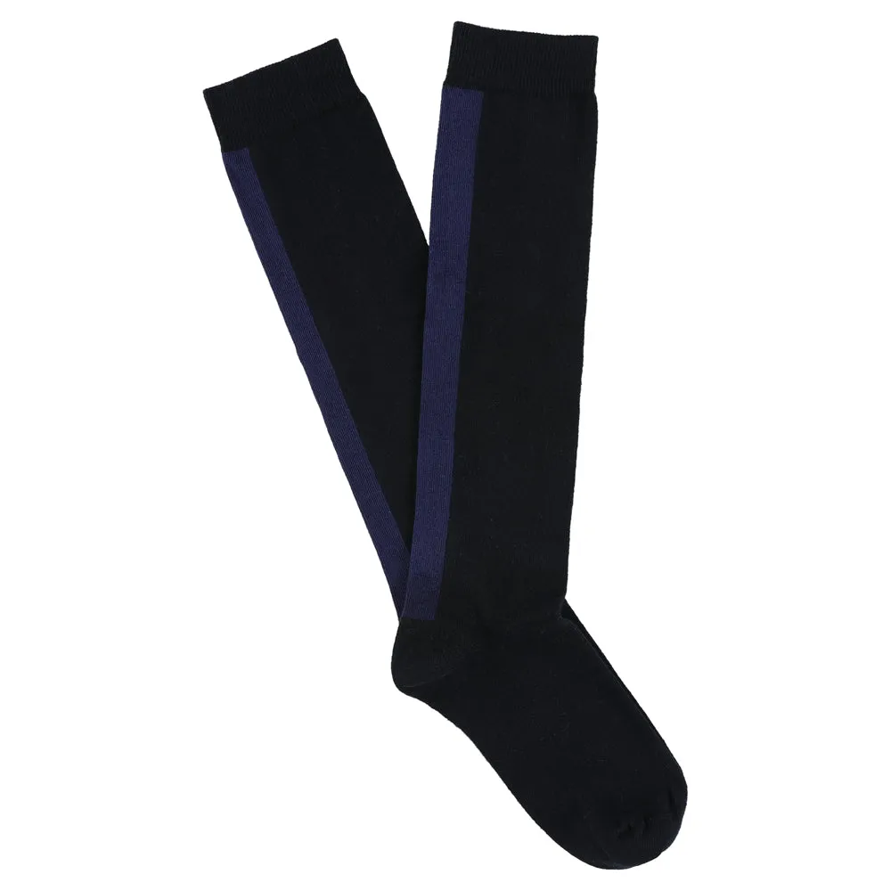 Women Knee High Socks Blue