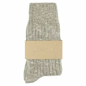 Women Melange Socks Light Grey