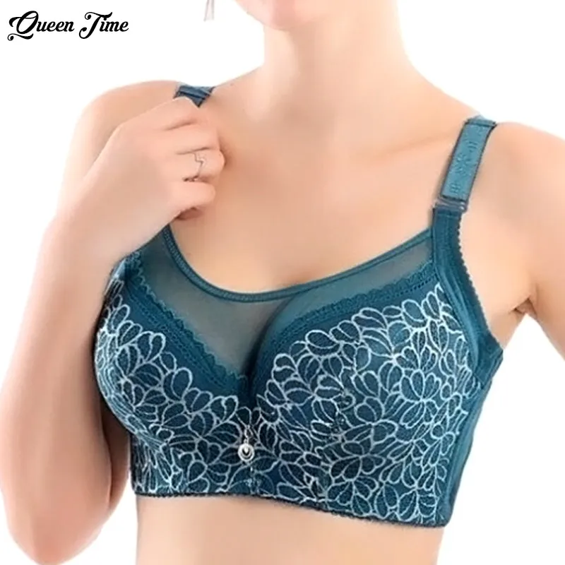 Women Sexy bralette, big size lace underwear Push Up bras