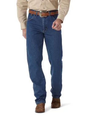 'Wrangler' Men's George Strait Cowboy Cut Relaxed Fit - Heavyweight Stone Denim