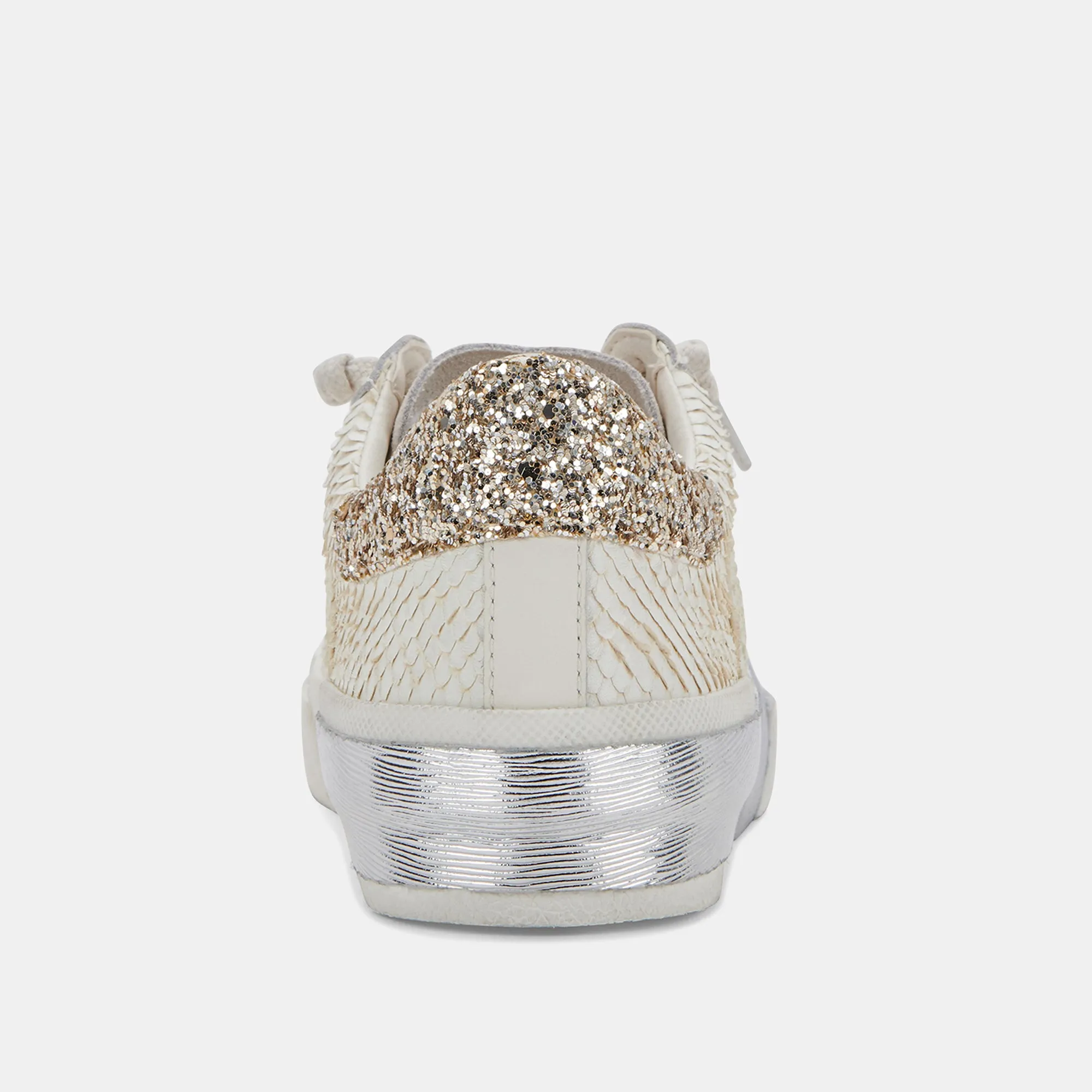 ZINA SNEAKERS OFF WHITE EMBOSSED LEATHER